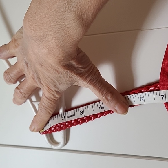 Prom's red, sattin dress - Picture 10 of 10